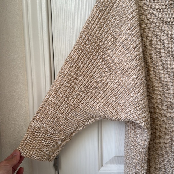 MISIA Oatmeal Neutral Knit Crewneck Sweater XL Petite - Picture 4 of 12